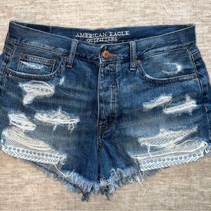 American Eagle Outfitters High Rise Vintage Festival Short